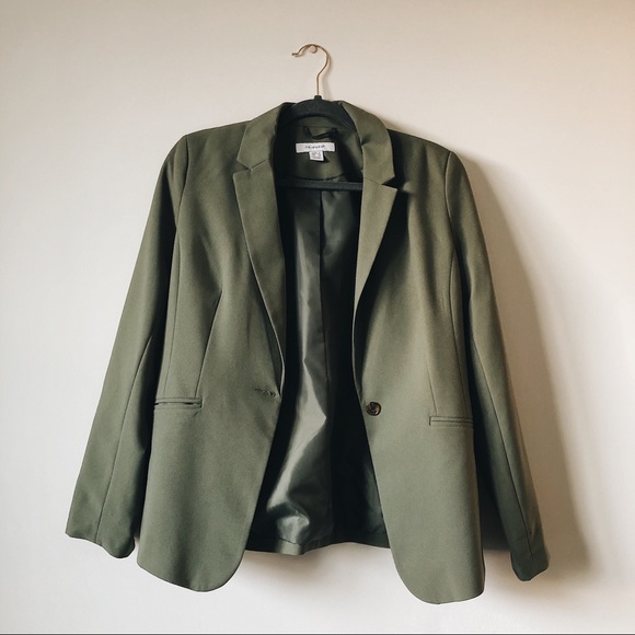 Primark Jackets & Blazers - Primark Green Structured Blazer Single Button